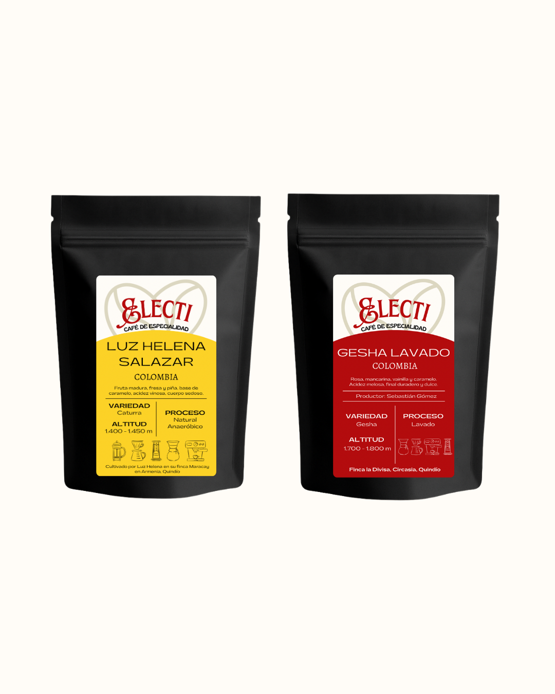 PACK QUINDÍO (GESHA LAVADO - LUZ HELENA SALAZAR) 250g x 2