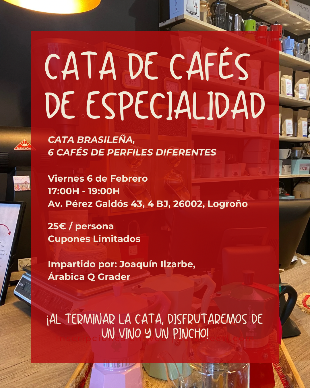 CATA DE CAFÉS DE ESPECIALIDAD (CATA BRASILEÑA)