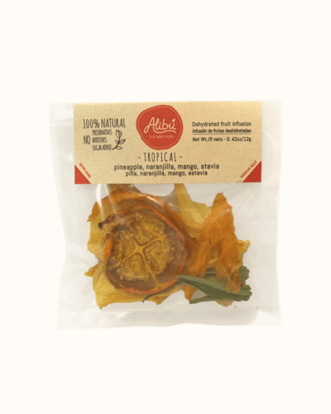 Alibú TROPICAL Infusión Frutas Deshidratadas Sachet 12gr