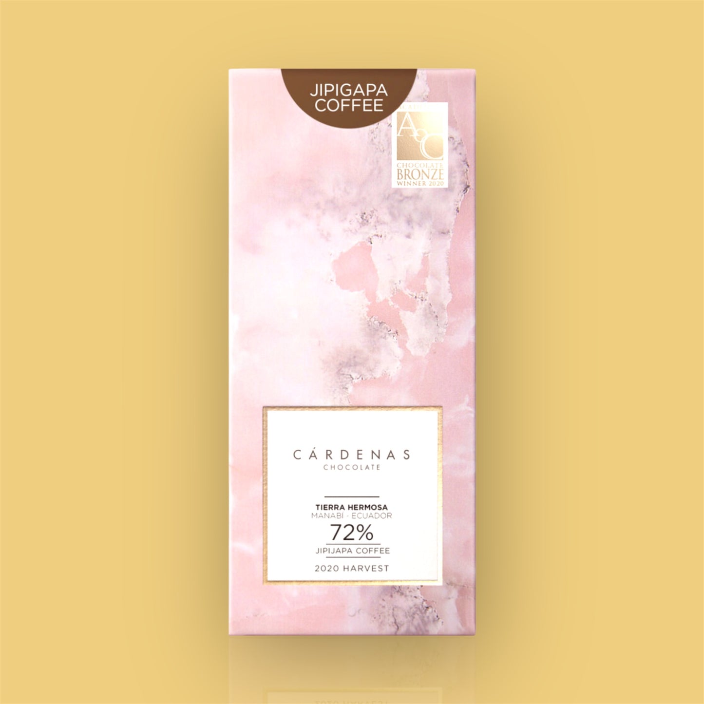 CÁRDENAS Chocolate Collection, Tierra Hermosa JIPIJAPA COFFEE 72%